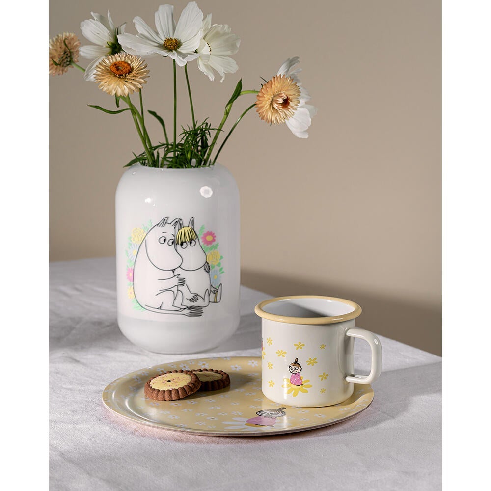 Mummi Emaljekopp Blomster 3,7 dl