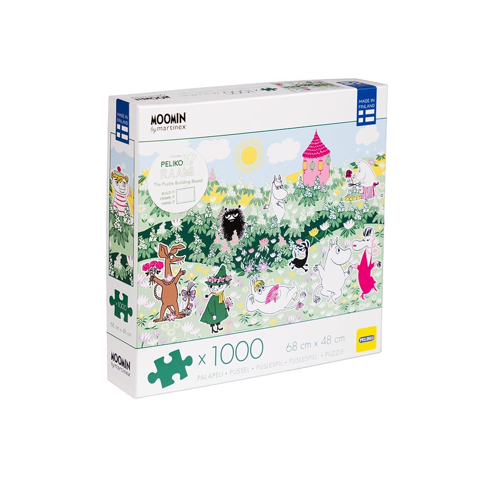 Puslespill 1000 Mummi Blomster Grønn