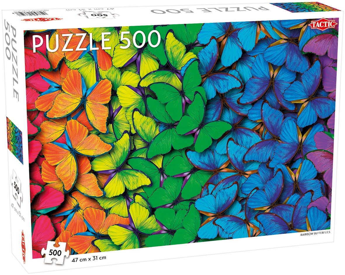 Puslespill 500 Rainbow Butterfly Tactic