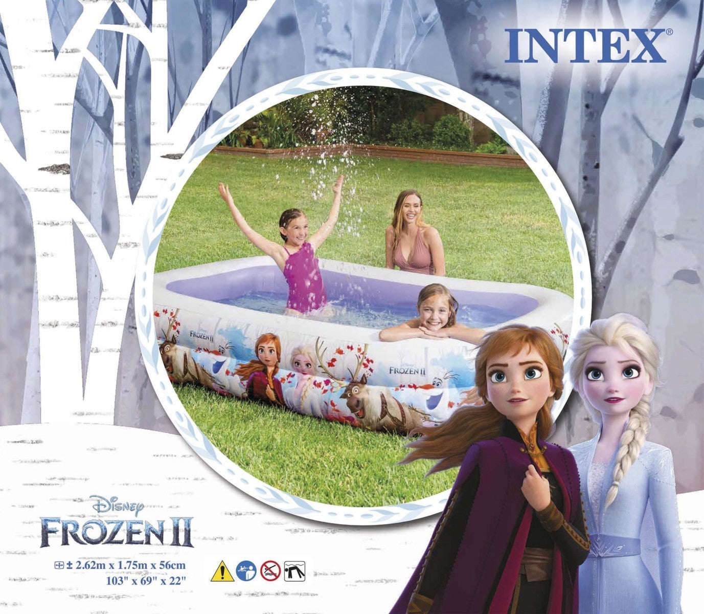 Basseng Frost 2.62mx1.75mx56cm 770L Intex