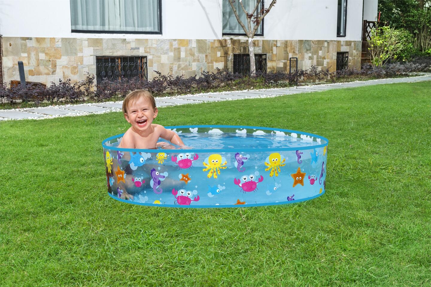 Basseng m/stiv kant 122 x 25cm Bestway