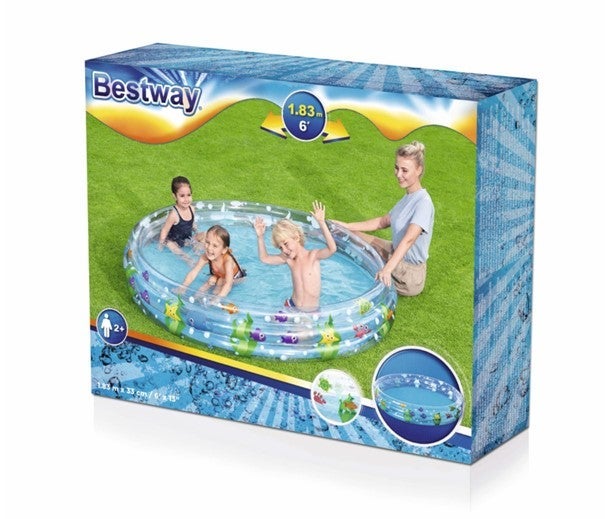 Basseng Deep Dive 3 Ringer 183 x 33 cm Bestway