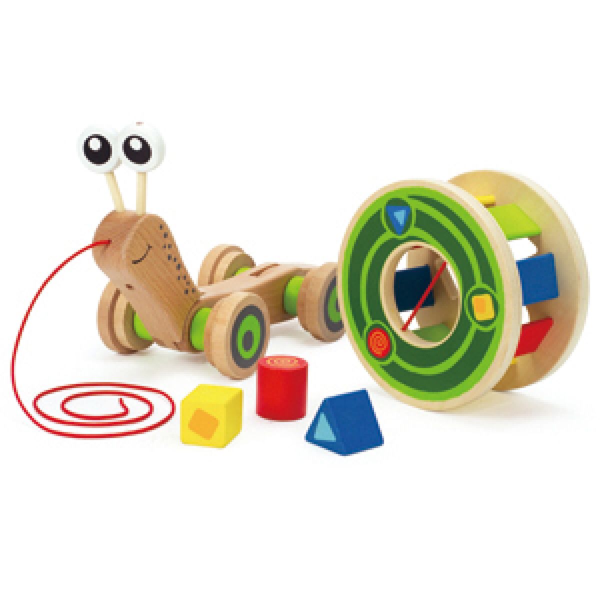 Hape walk-a-long snail