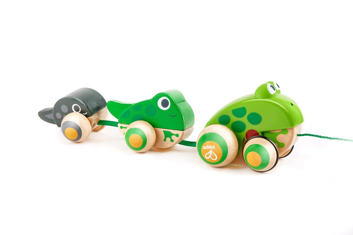 Hape Pull Along Frog Family