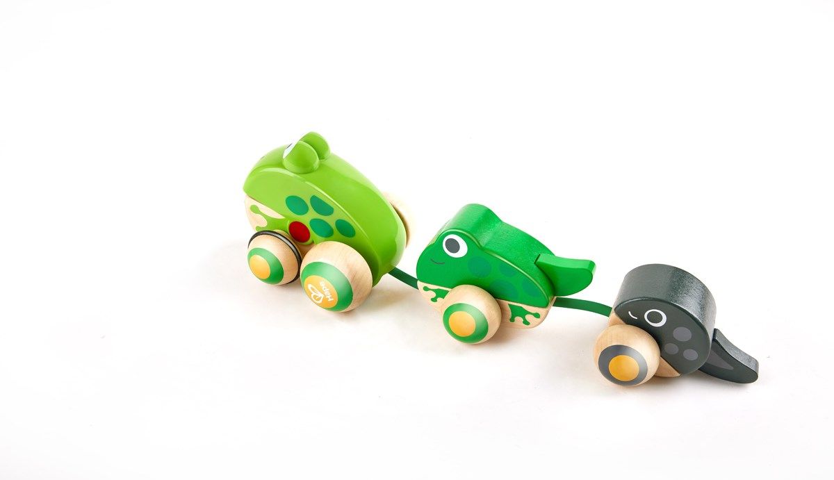 Hape Pull Along Frog Family