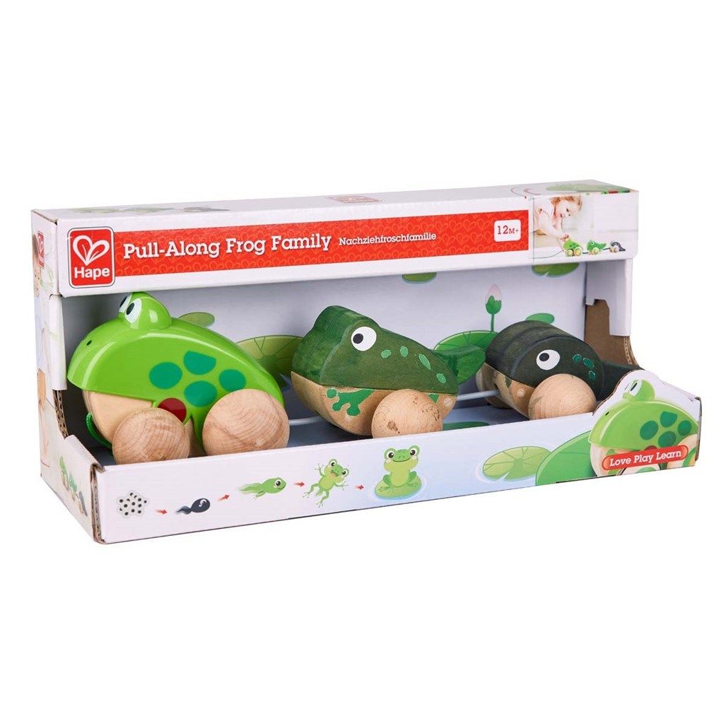 Hape Pull Along Frog Family