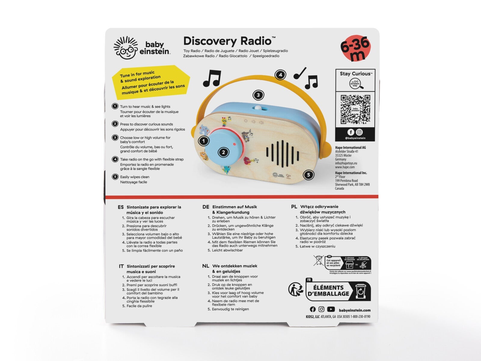 Leke Hape Baby Einstein Learning Radio