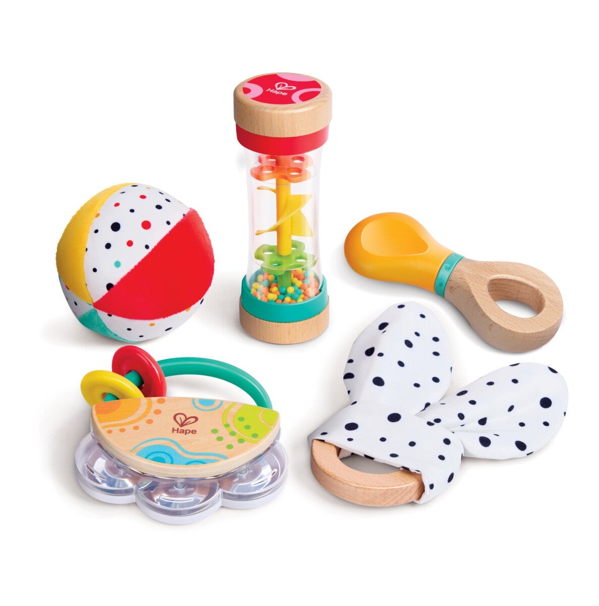 Leke Hape 5 In 1 Baby Sensory Set