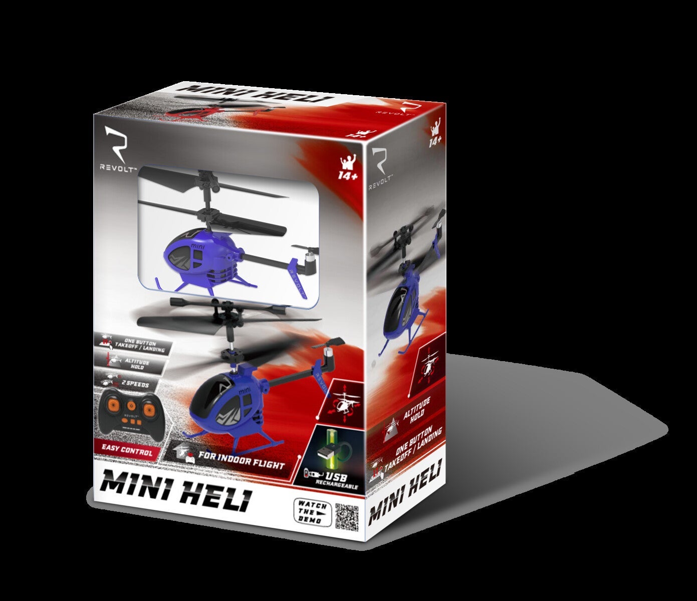Rc Revolt S100 Mini Helikopter Blå