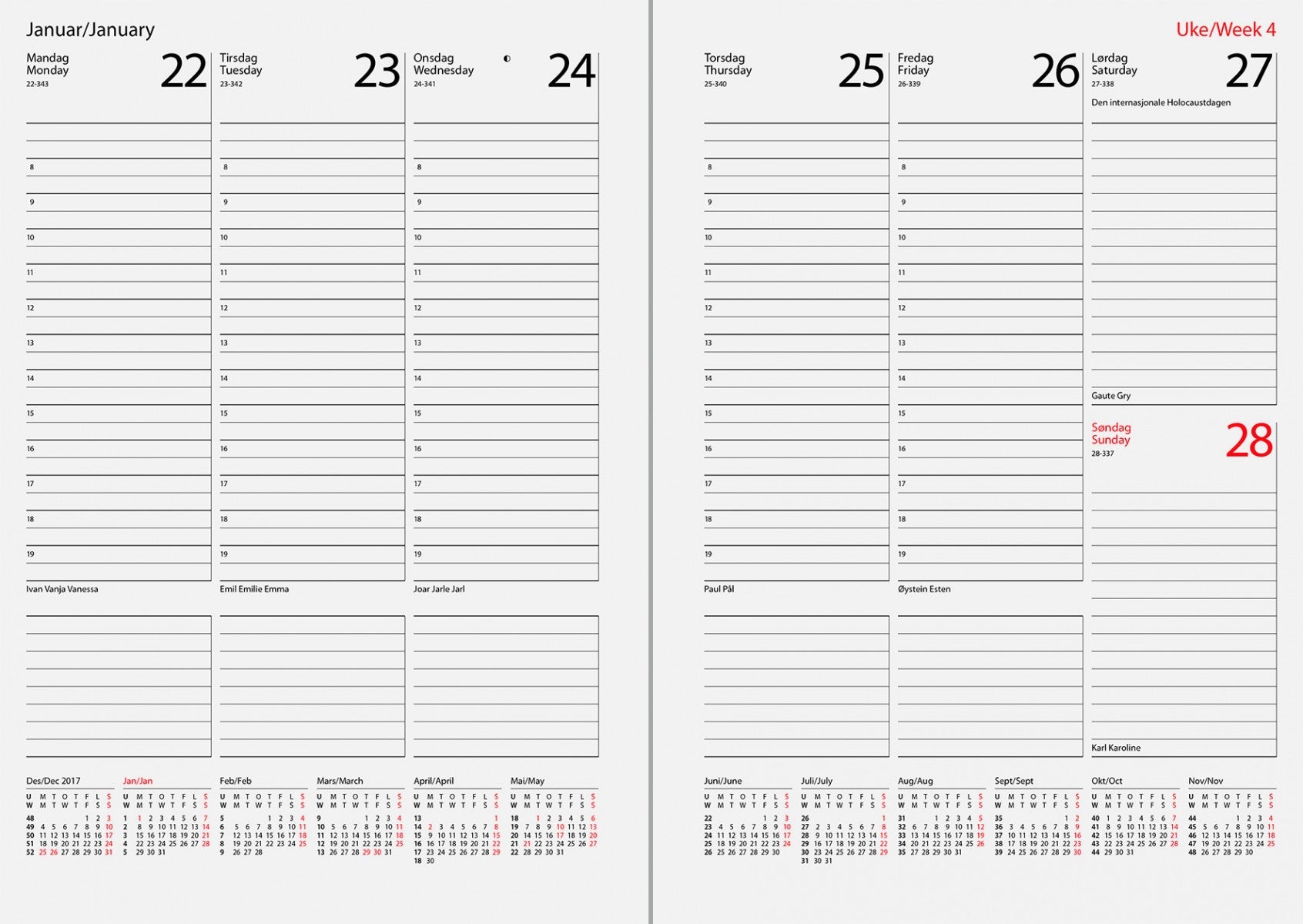 Avtalebok 2021 7.sans Termin Uke A5 Brun