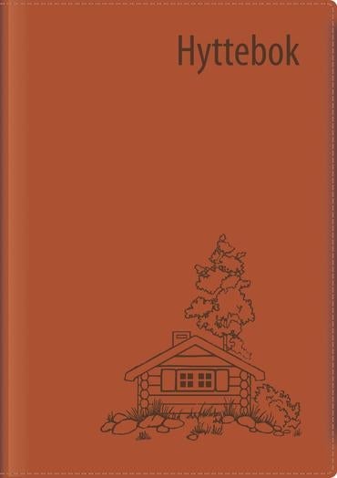 Hyttebok A4 Imitert skinn. Brun