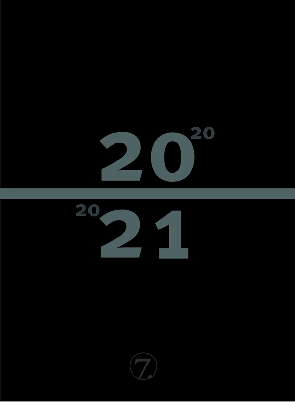 Kalender 7.sans Studentdagbok A5 Sort 20/21