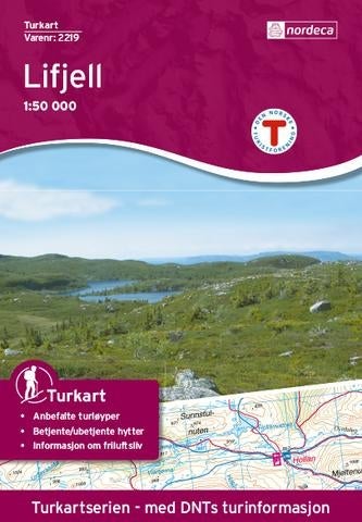 Lifjell - Turkart 1: 50 000