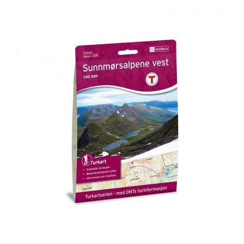 Sunnmørsalpane Vest - Turkart 1: 50 000