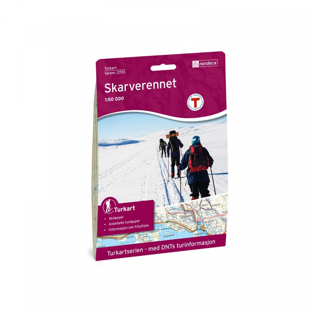 Skarverennet - Turkart 1: 50 000
