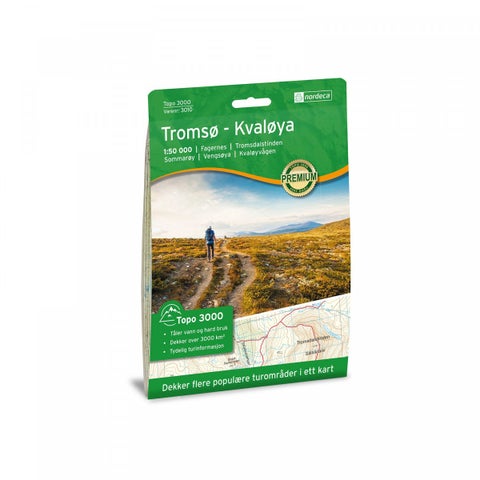 Tromsø-Kvaløya 1:50 000 - Topo 3000