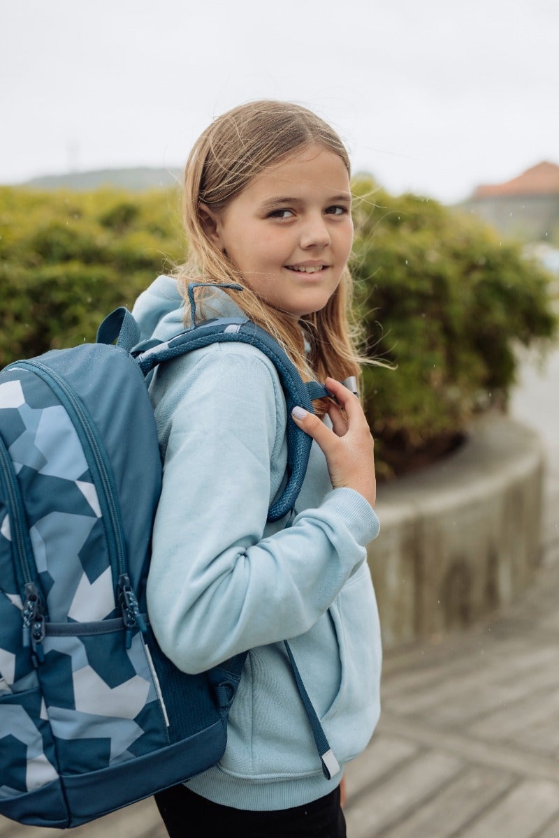 Skolesekk 2-7.kl Blue Camo Sport Junior 30L