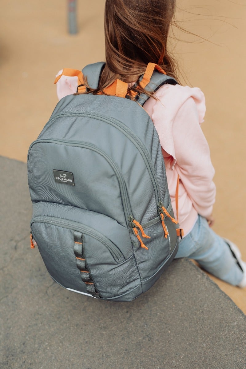 Skolesekk 2-7.kl Green Orange Sport Junior 30L