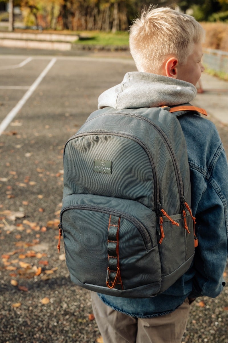 Skolesekk 2-7.kl Green Orange Sport Junior 30L