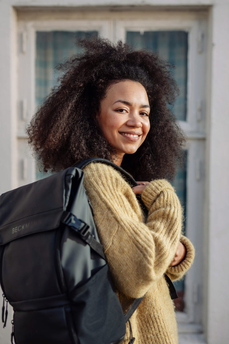 Skolesekk Street Light Green 22L Beckmann