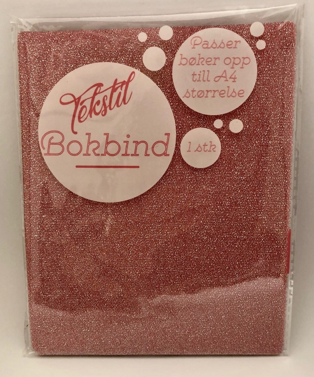 Bokbind Elastisk A4 Rosa Glitter
