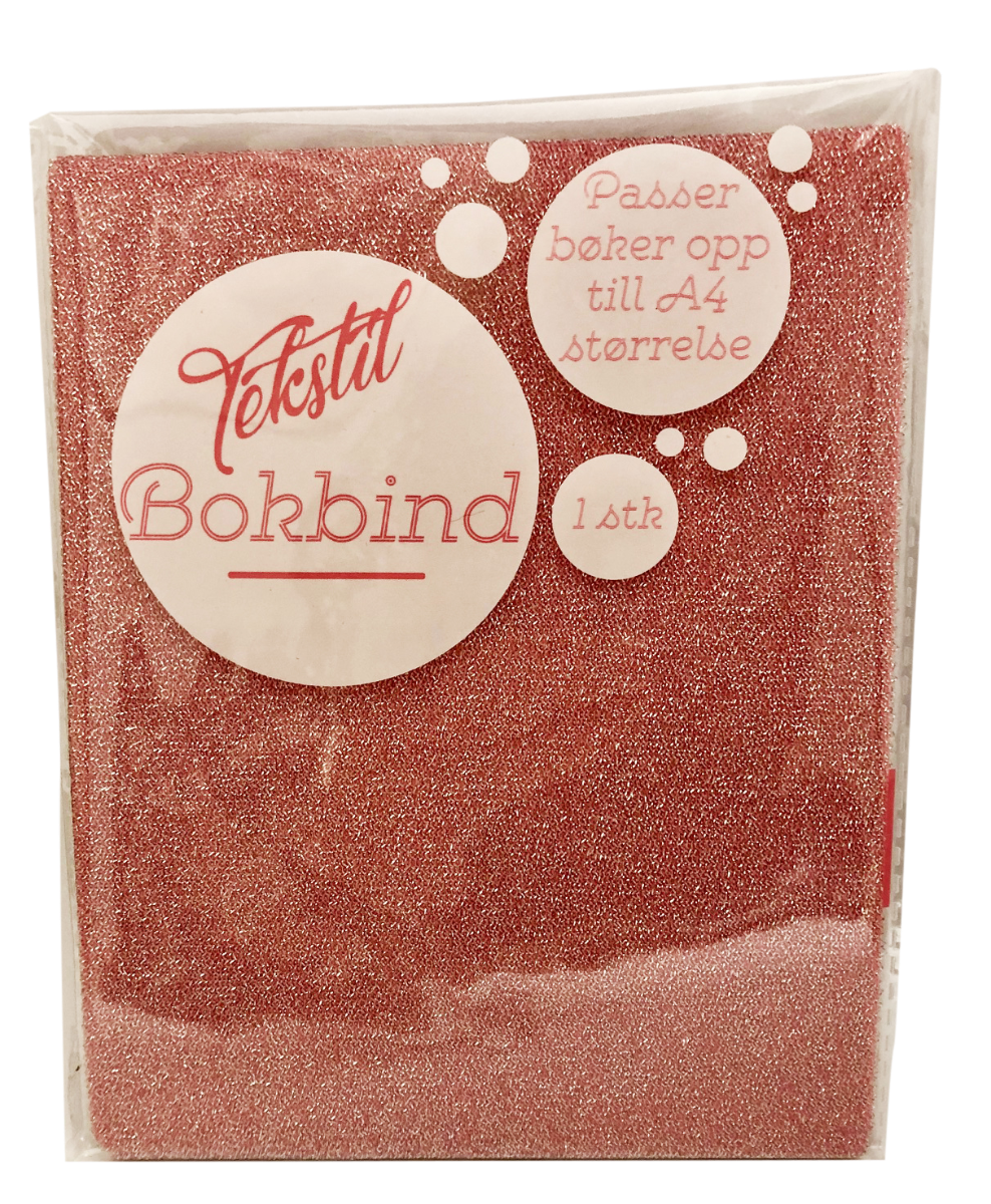 Bokbind Elastisk A4 Rosa Glitter