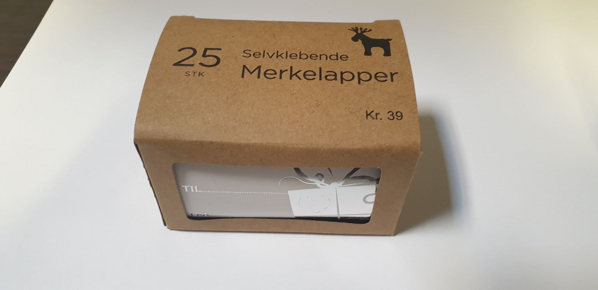 Merkelapper Selvklebende 25 Stk Eske