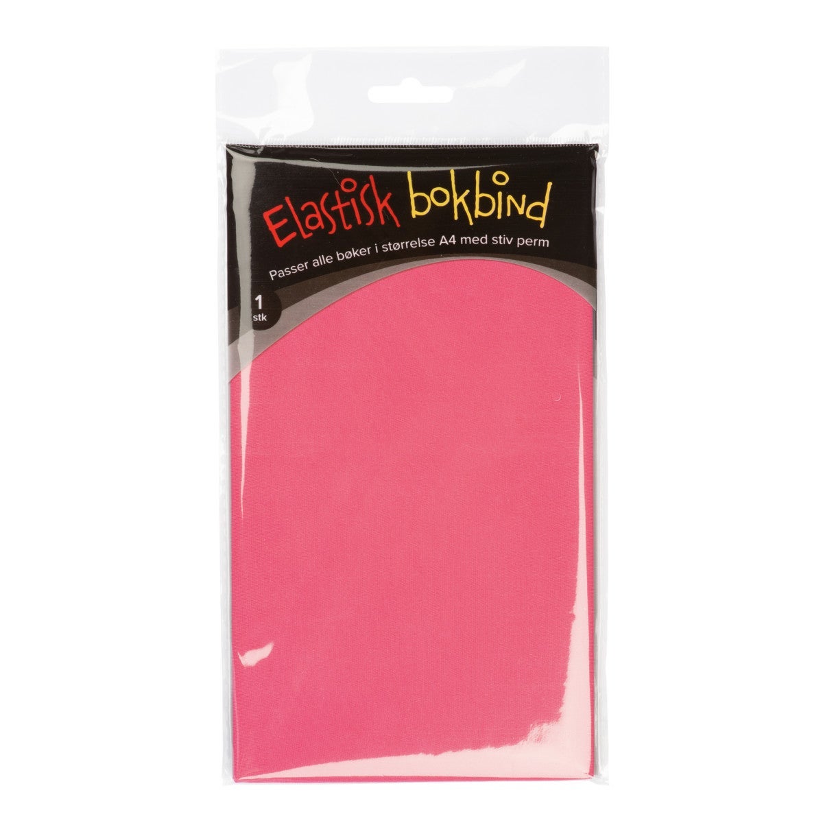 Bokbind Elastisk A4 m/bokmerke Rosa