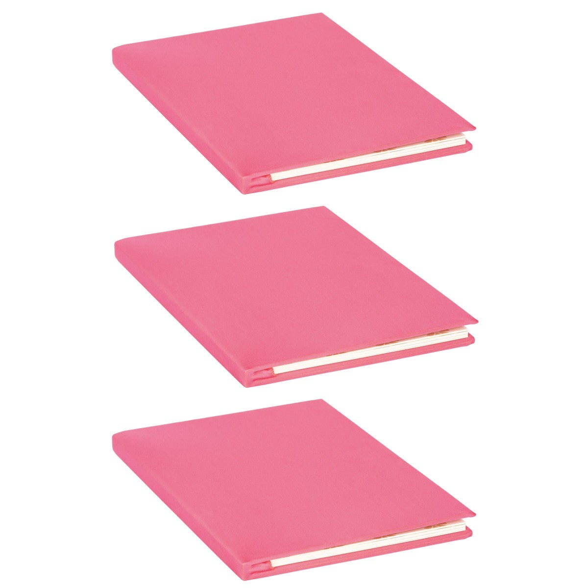 Bokbind Elastisk A4 3pk Ensfarget Rosa