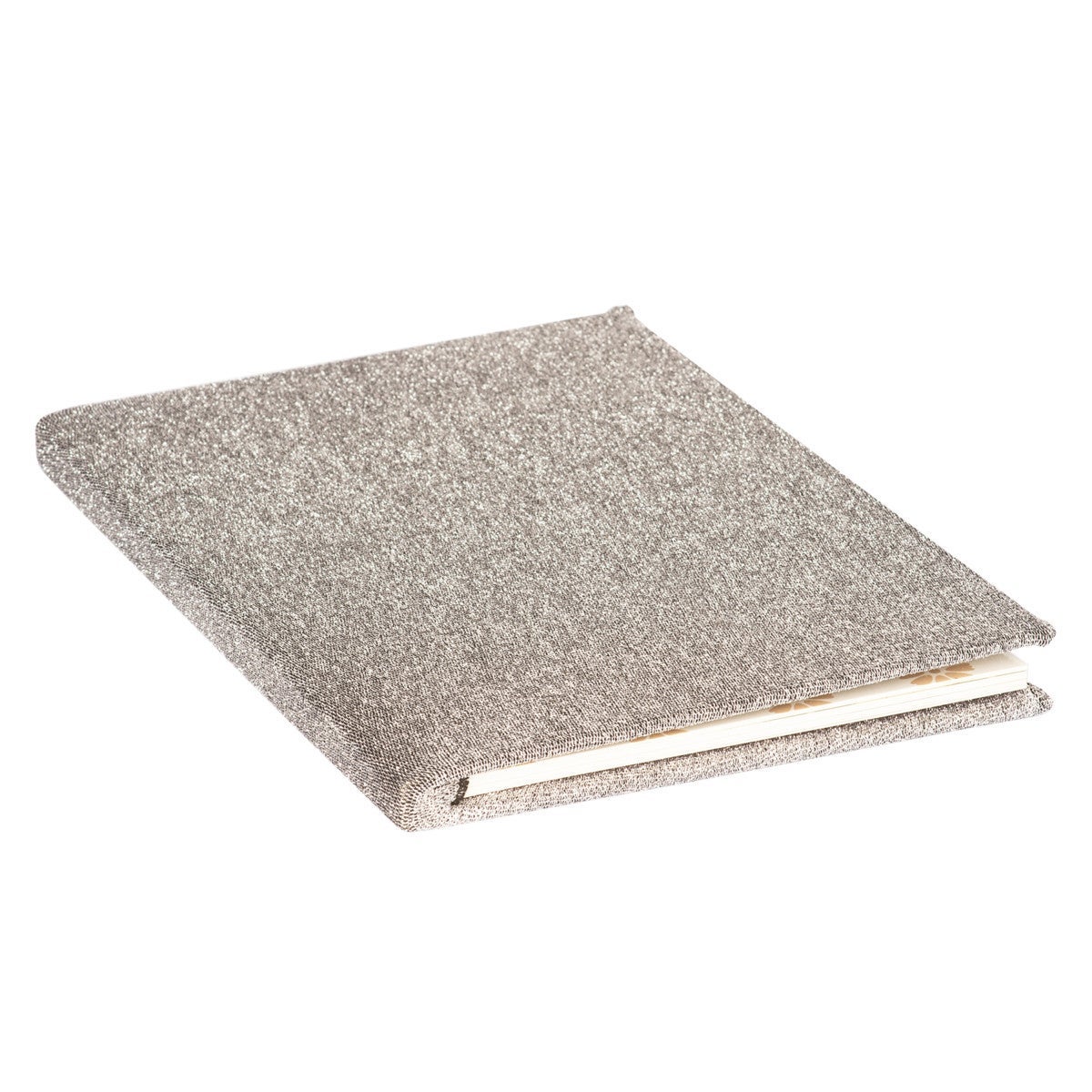 Bokbind Elastisk Glitter Sølv