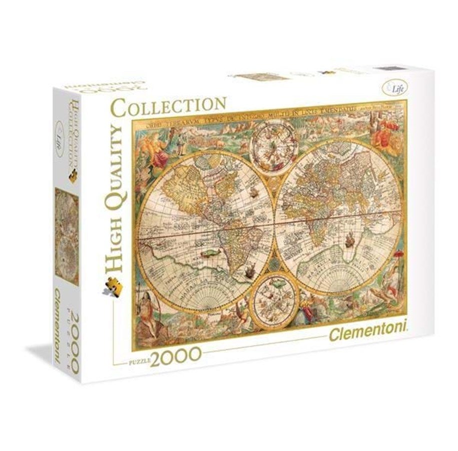 Puslespill 2000 Ancient Map Clementoni
