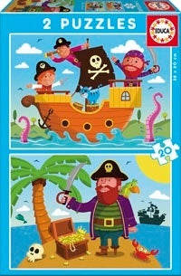 Puslespill 2x20 Pirates Educa