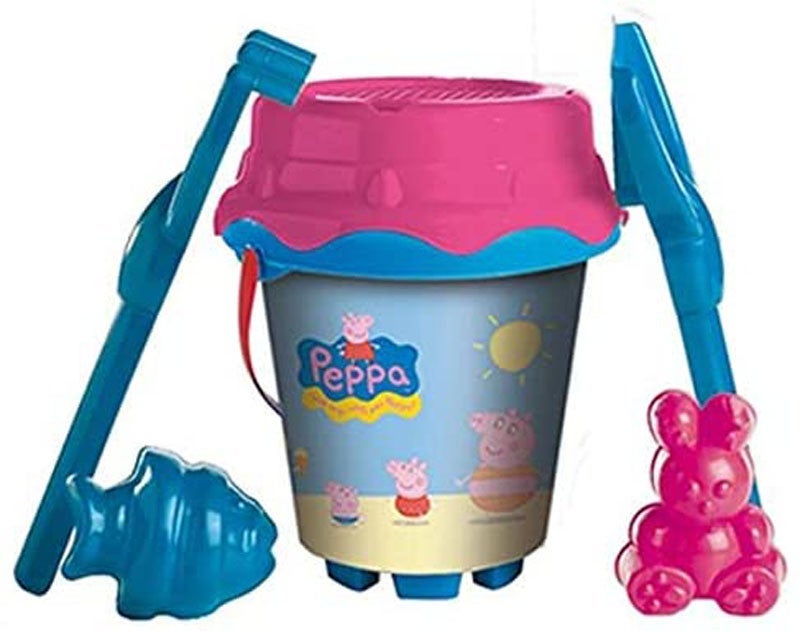 Bøtte Peppa Pig med spade, sil, rive og former