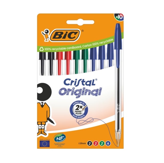 Kulepenn Bic Cristal medium ass (10)