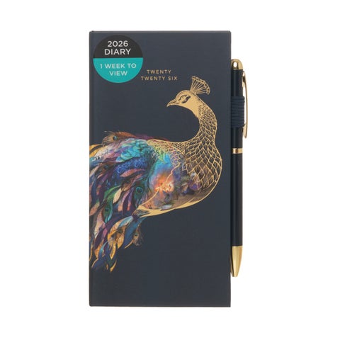 Kalender 2026 Slim Peacock m/penn