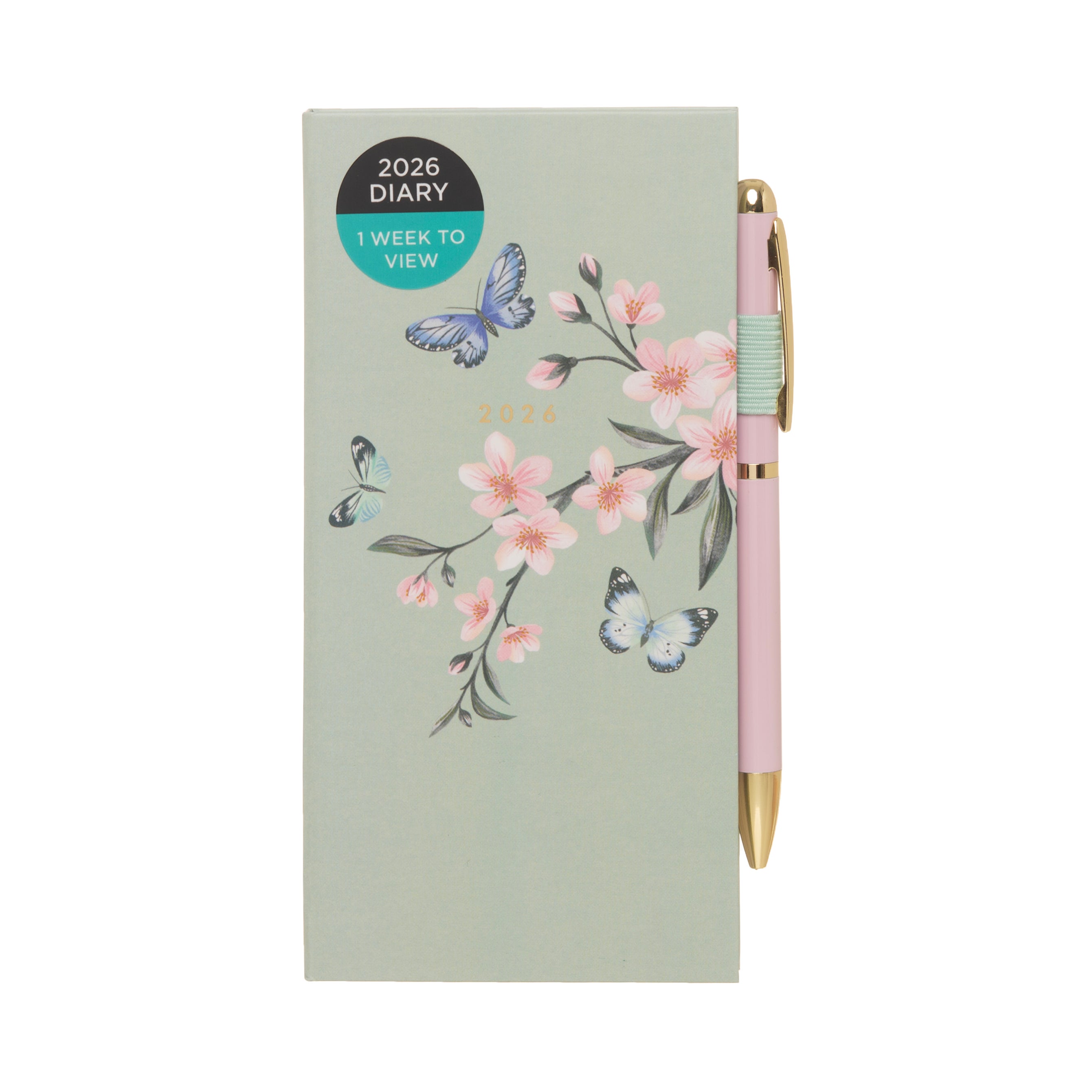 Kalender 2026 Slim Butterfly m/penn