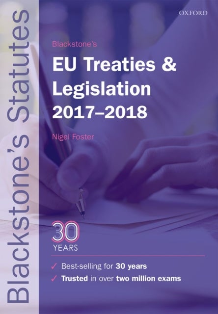 Blackstone's EU treaties & legislation 2017-2018