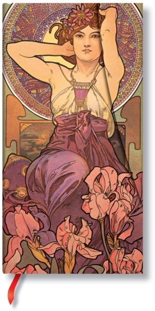 Paperblanks Mucha CollectionAmethyst Slim, LIN