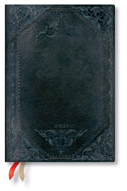PAPERBLANKS 12M 2021 MIDNIGHT REBEL BOLD