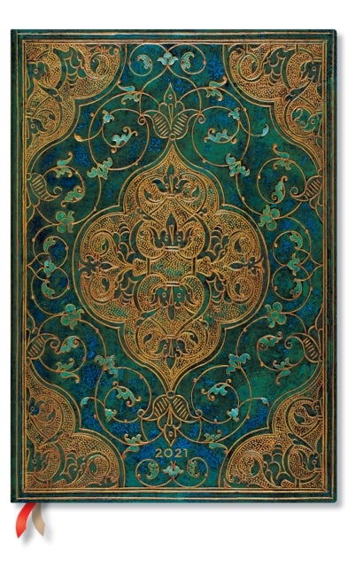 PAPERBLANKS 12M 2021 GRANDE TURQUOISE CH