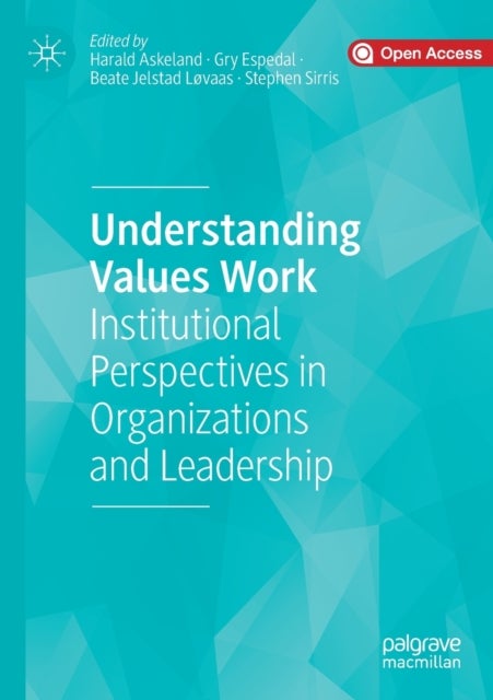 Understanding Values Work - Institutional Perspectives in Organizations and Le
