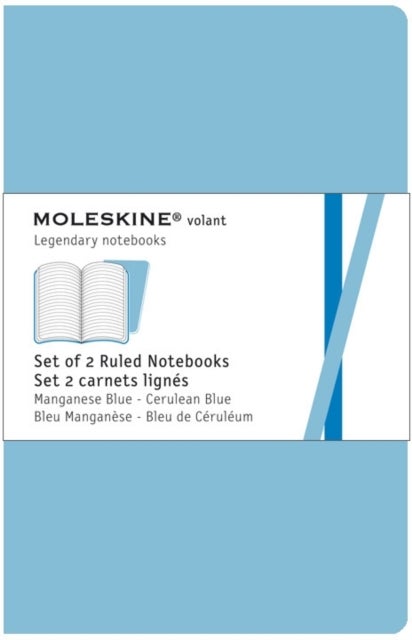 Moleskin Sky blue ruled Volant Notebook XL
