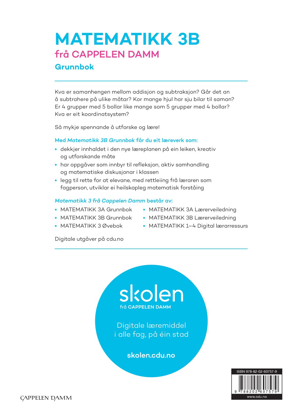 Matematikk 3B frå Cappelen Damm