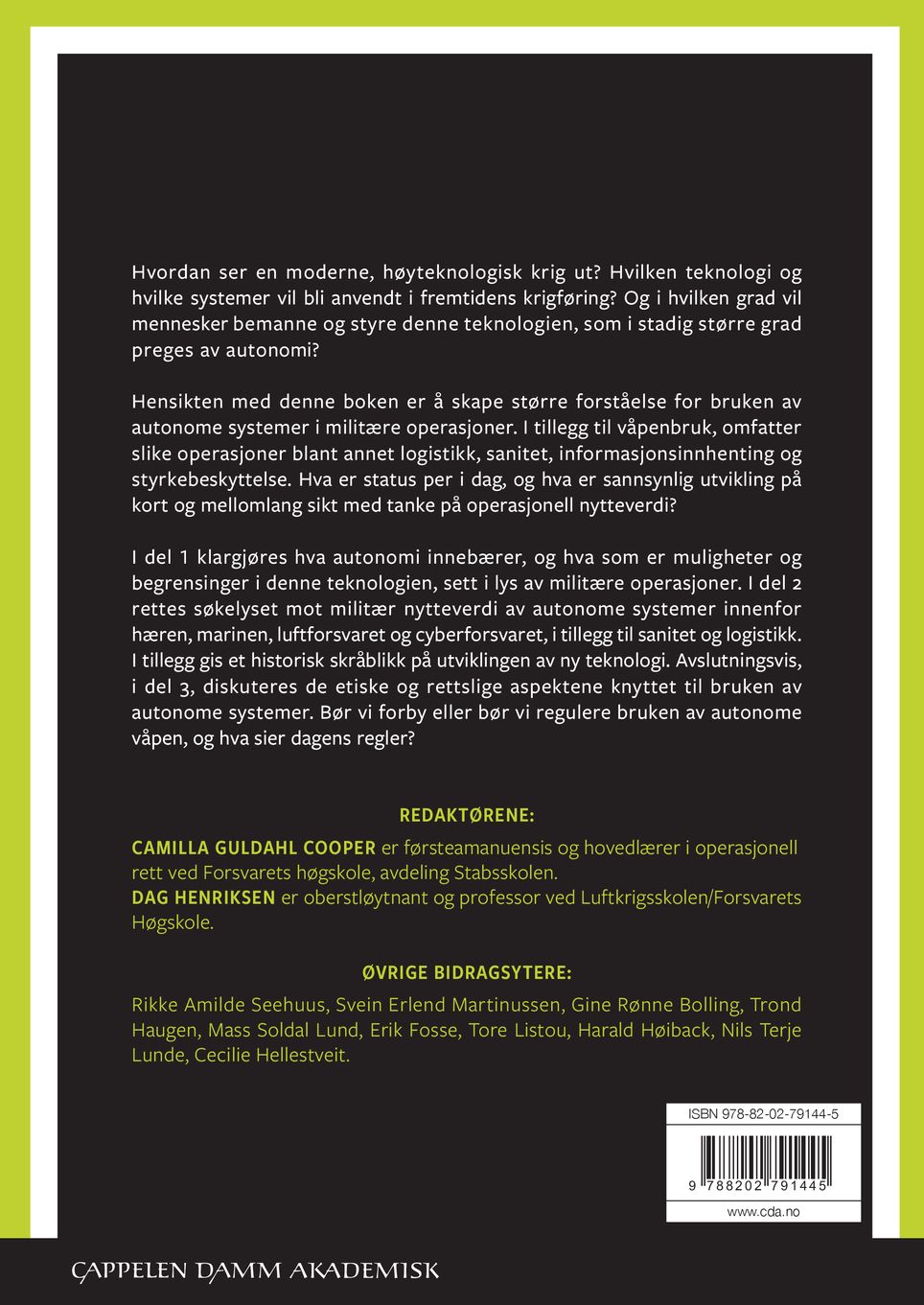 Autonomi i militære operasjoner