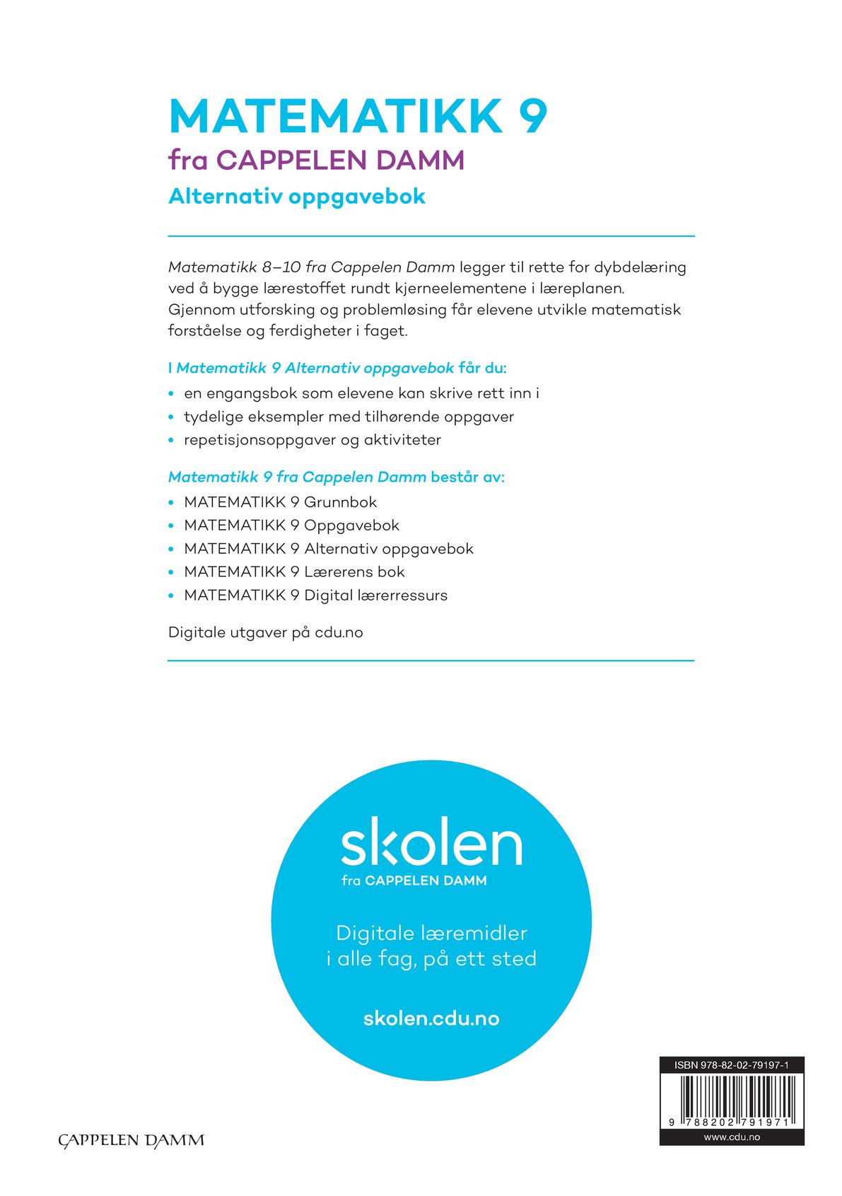Matematikk 9 fra Cappelen Damm