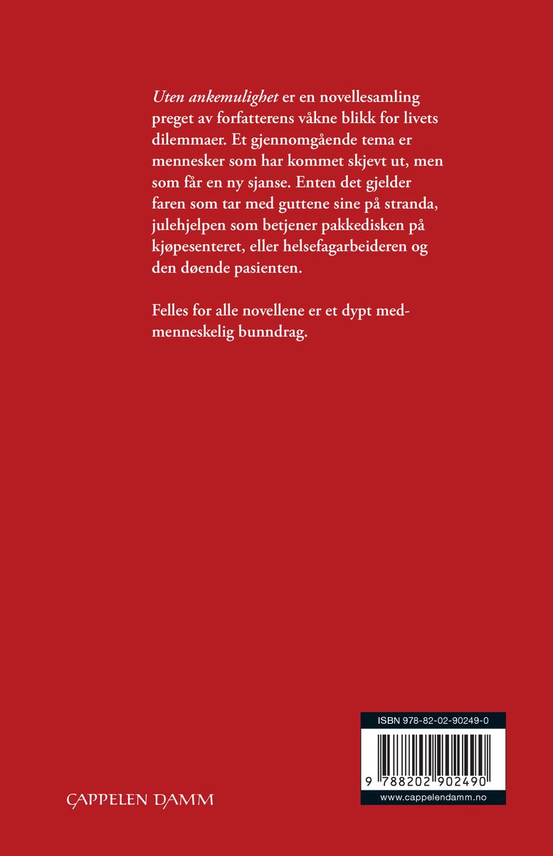 Uten ankemulighet