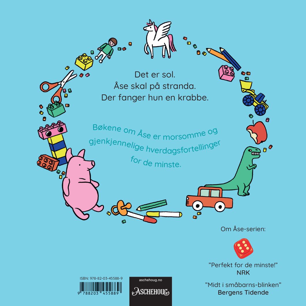 Åse fanger en krabbe