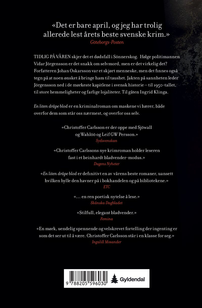 En liten dråpe blod