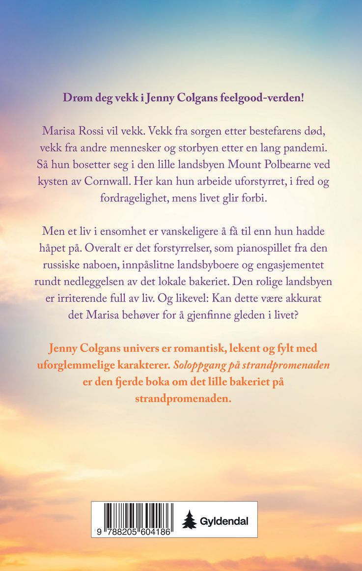Soloppgang på strandpromenaden