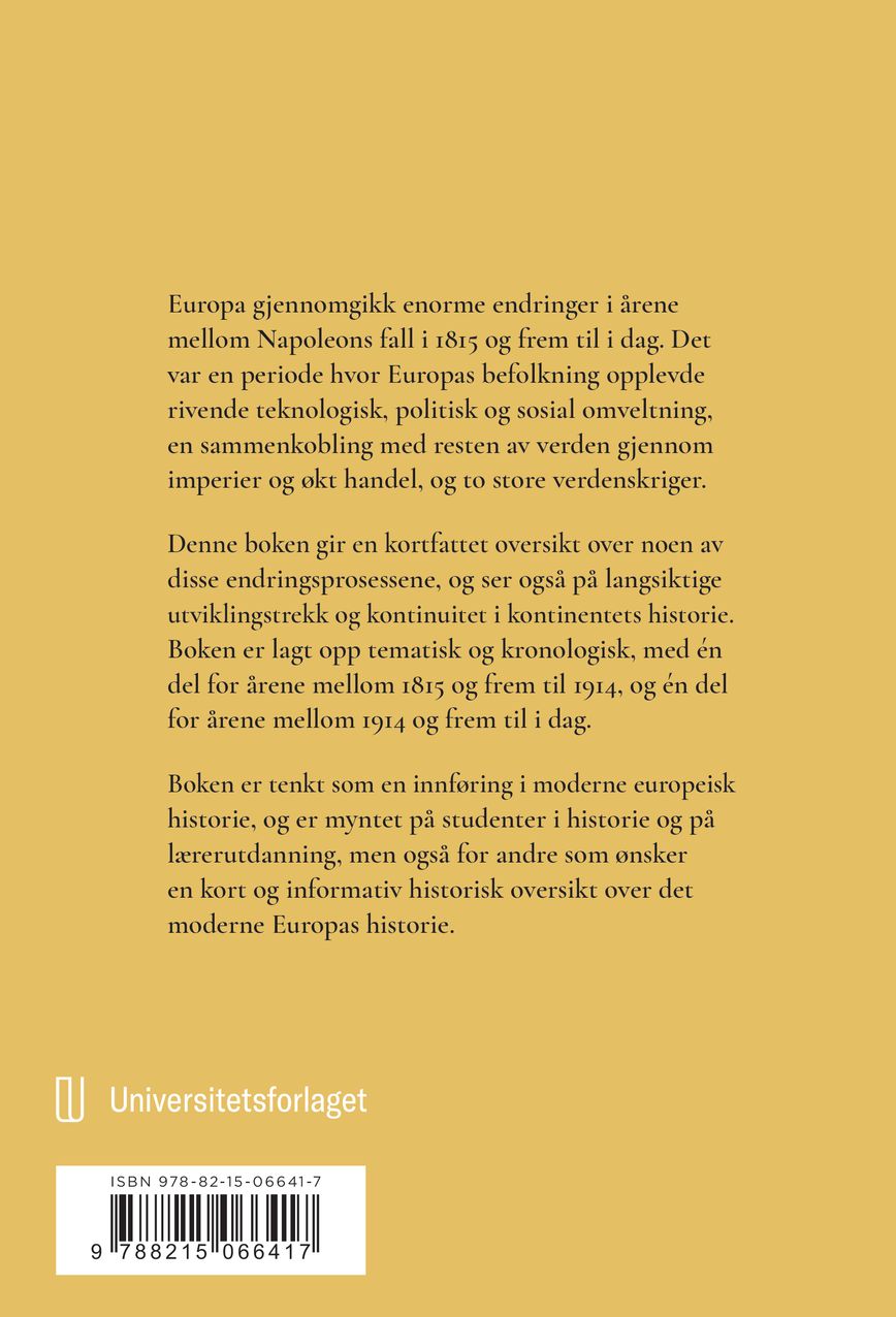 Europas historie siden 1815